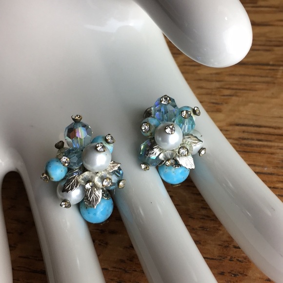 Vintage Vendome Retro Mid Century Earrings - Picture 1 of 15